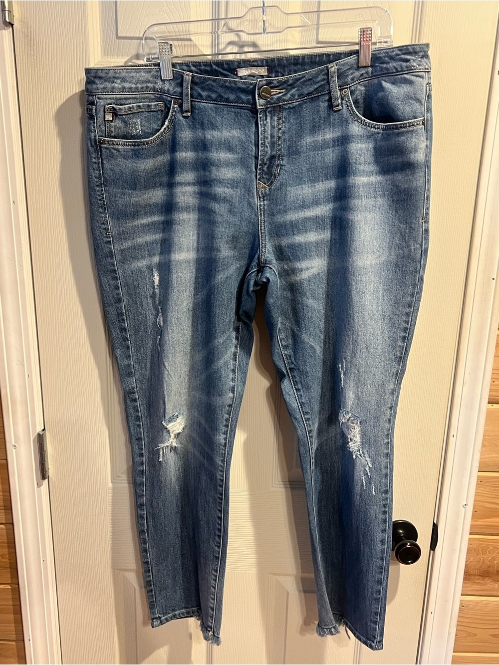 Dear John Distressed Blue Skinny Jeans